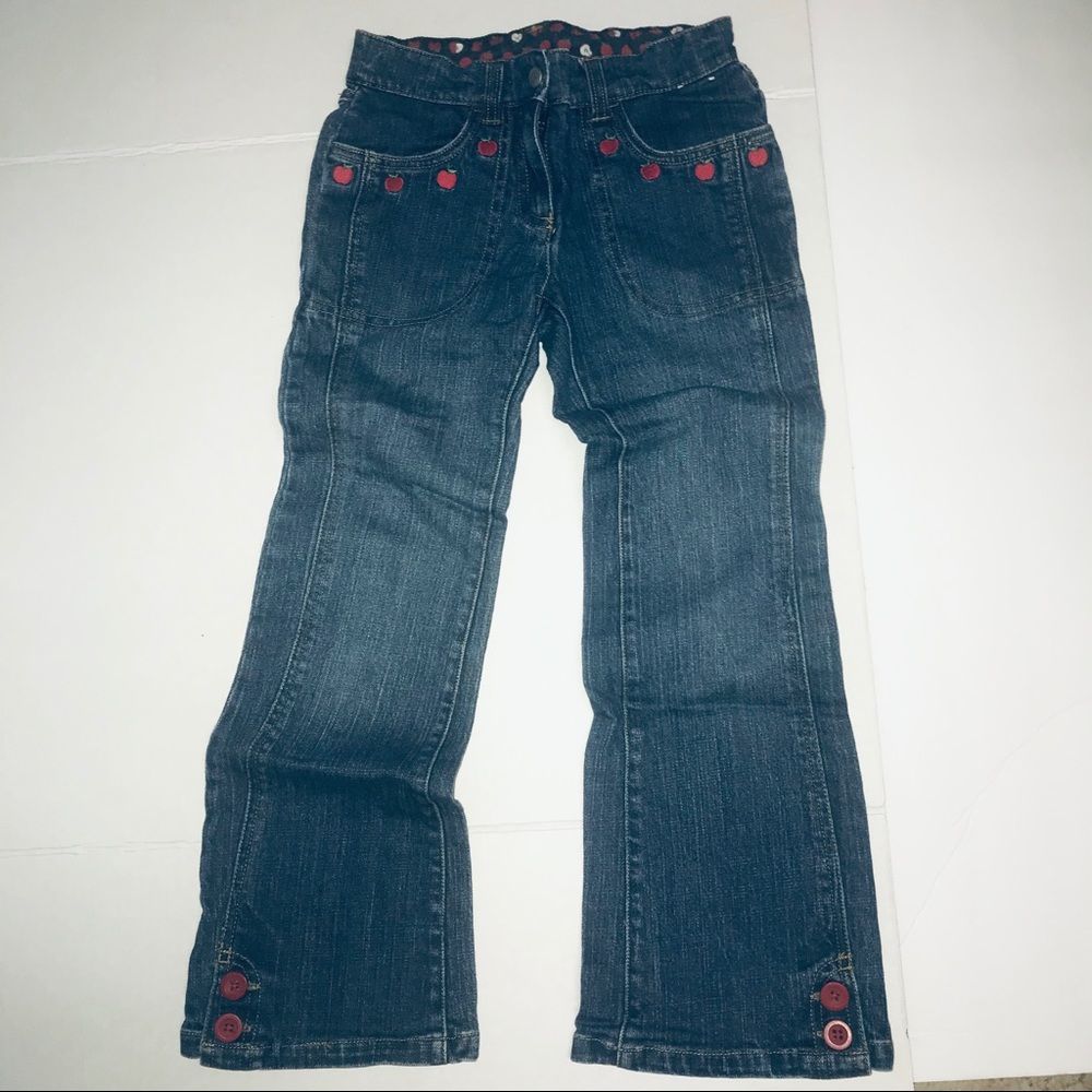 Gymboree Apple Print Jeans Size 8